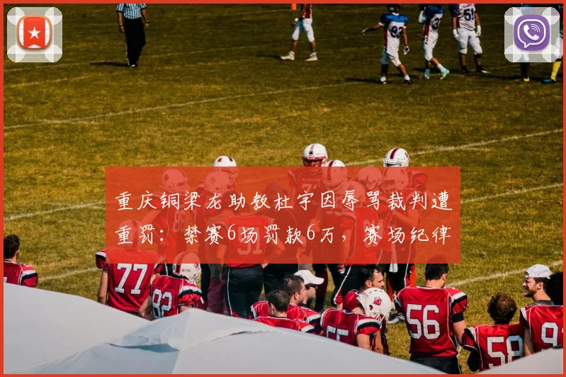 重庆铜梁龙助教杜宇因辱骂裁判遭重罚:禁赛6场罚款6万,赛场纪律再引关注